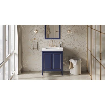 30In. Hale Blue Percival Vanity, Lavante Cultured Marble Vessel Vanity Top, Intgrtd Rctngl Bowl